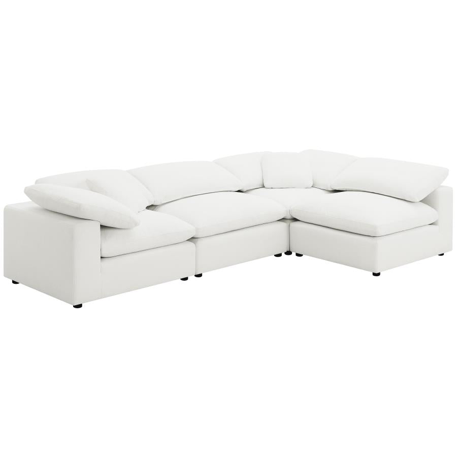 Raleigh Boucle Upholstered Armless Chair Ivory - 551751