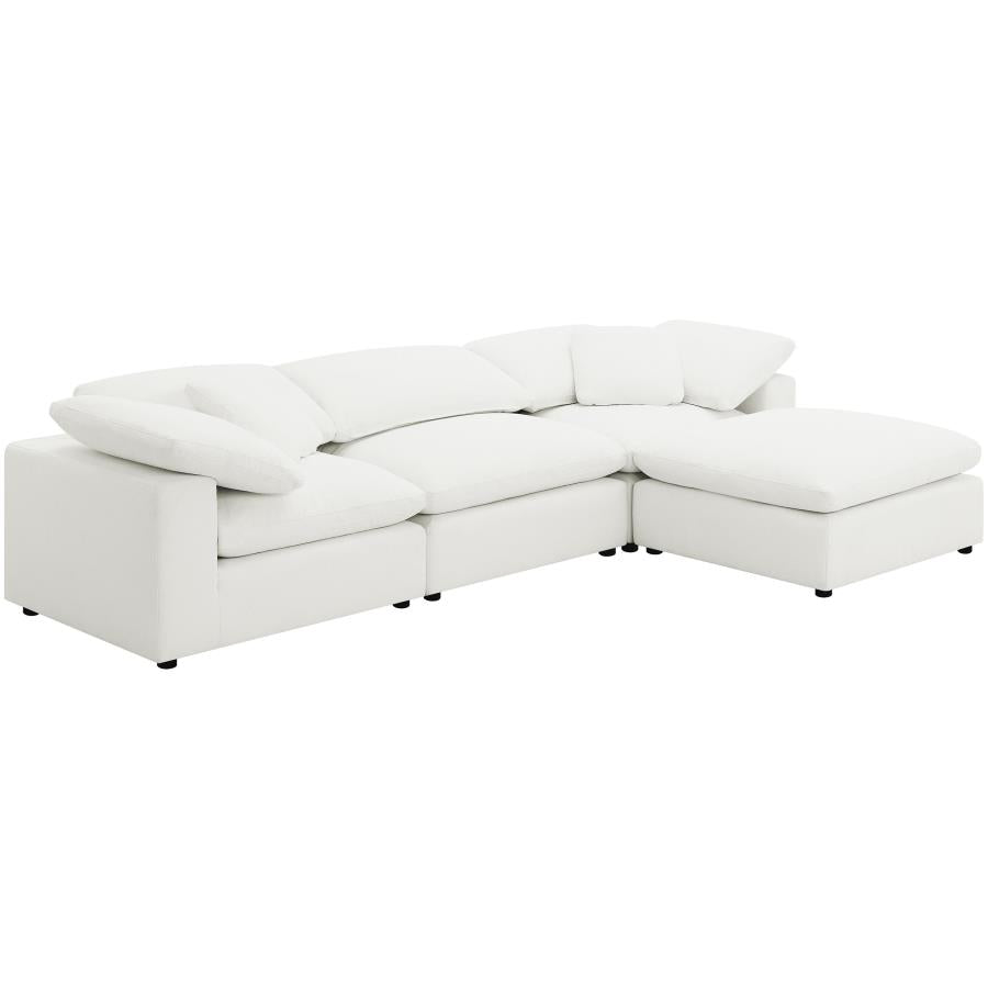 Raleigh Boucle Upholstered Armless Chair Ivory - 551751