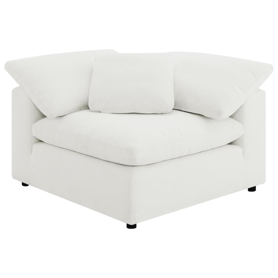 Raleigh Boucle Upholstered Corner Chair Ivory - 551752