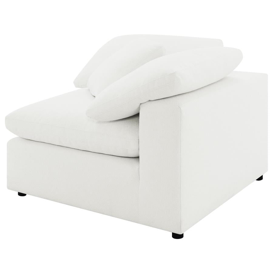Raleigh Boucle Upholstered Corner Chair Ivory - 551752