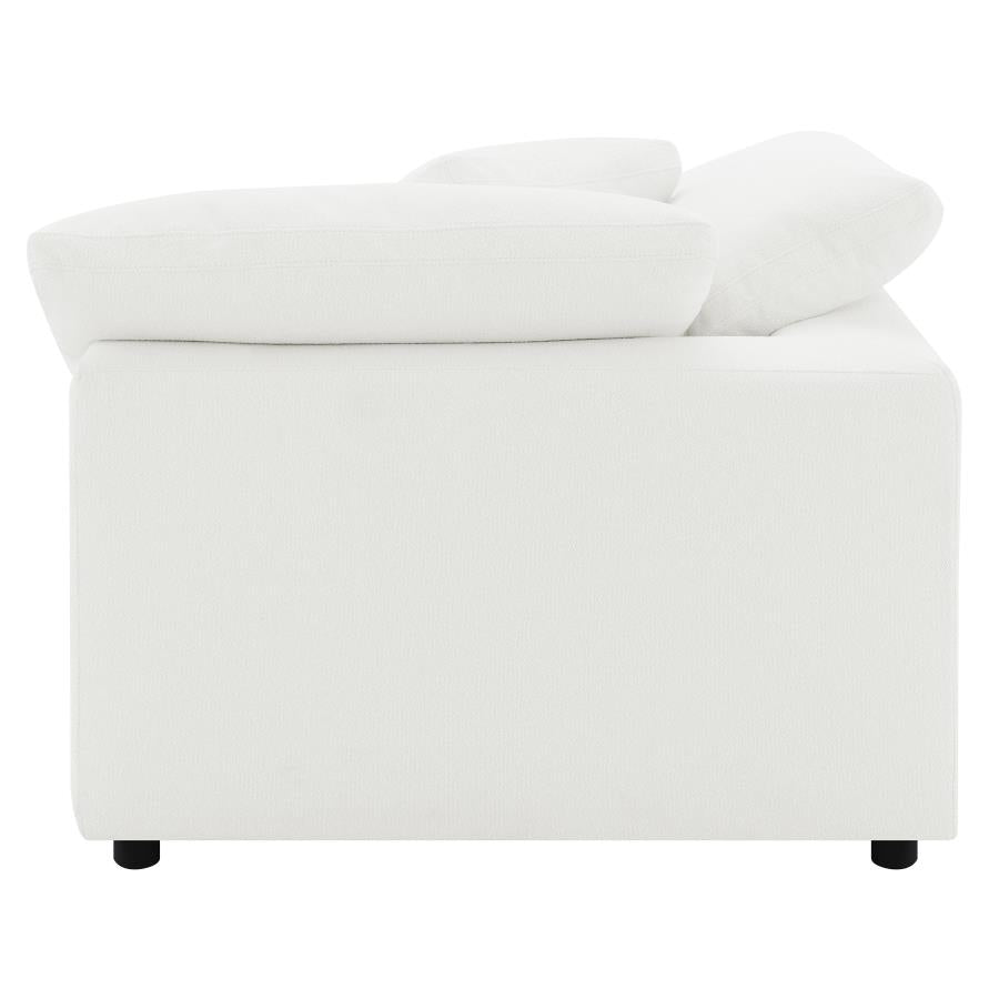 Raleigh Boucle Upholstered Corner Chair Ivory - 551752