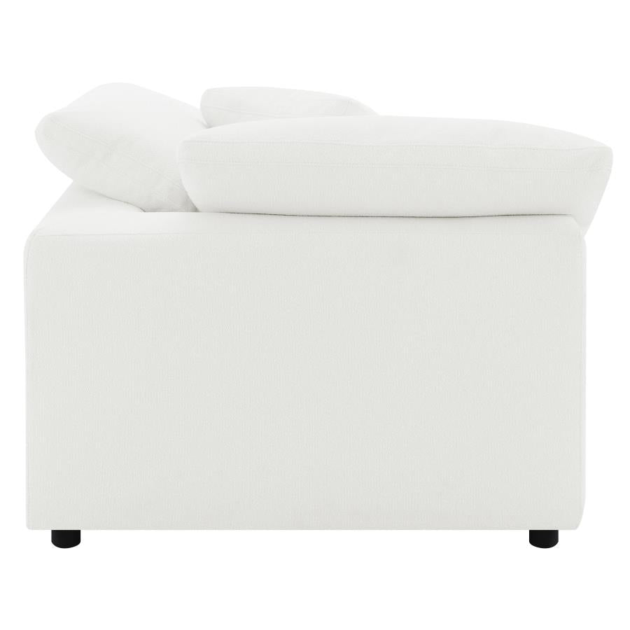 Raleigh Boucle Upholstered Corner Chair Ivory - 551752