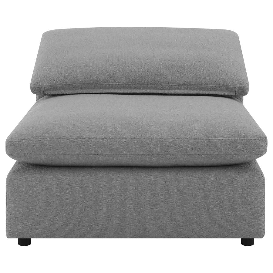 Raleigh 5-piece Boucle Upholstered Modular Sectional Grey - 551754-SETB