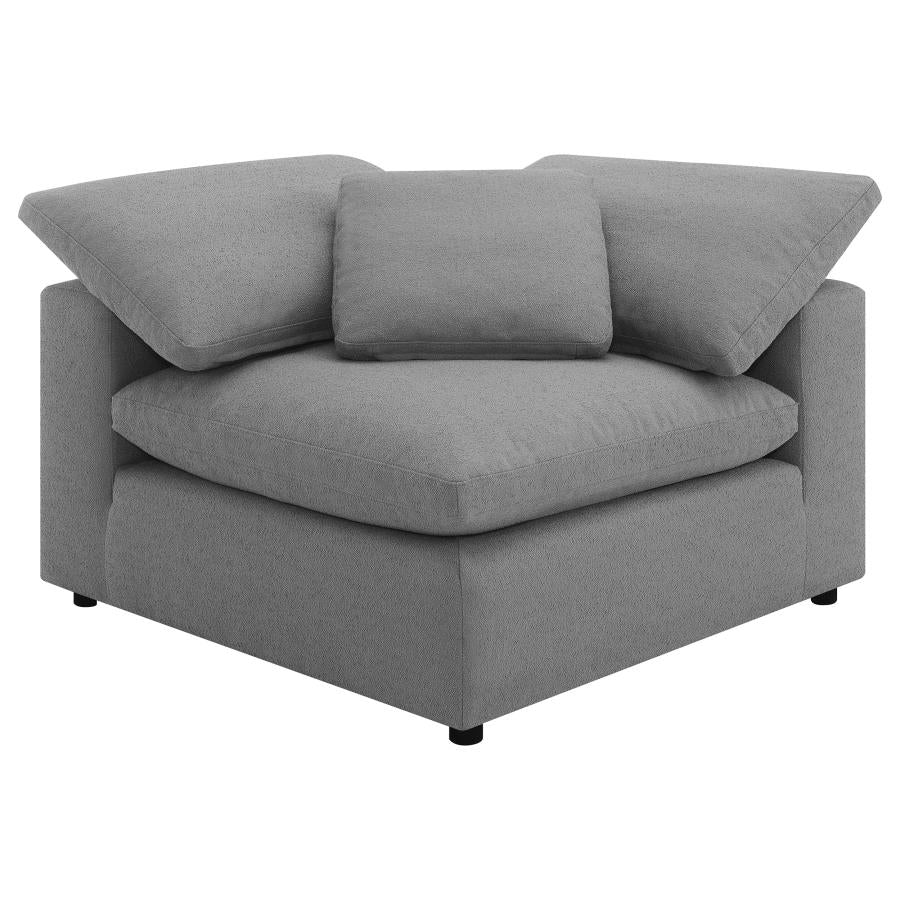 Raleigh Boucle Upholstered Corner Chair Grey - 551755