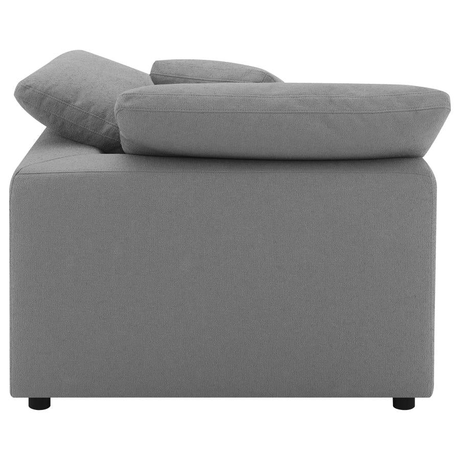 Raleigh Boucle Upholstered Corner Chair Grey - 551755
