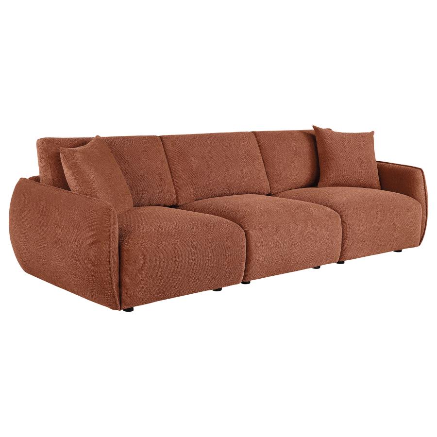 Elysia Chenille Upholstered Modular Lounge Sofa Coral - 551891-SOFA