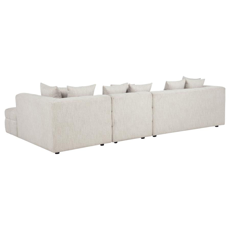 Amara 3-Piece Upholstered Sectional Sofa - 551911-SETA