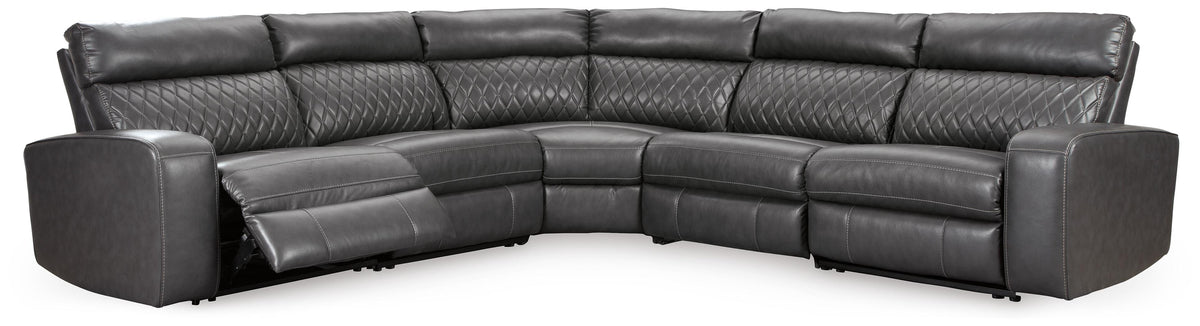 Samperstone 5-Piece Power Reclining Sectional - 55203S1