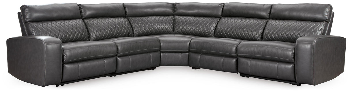 Samperstone 5-Piece Power Reclining Sectional - 55203S1