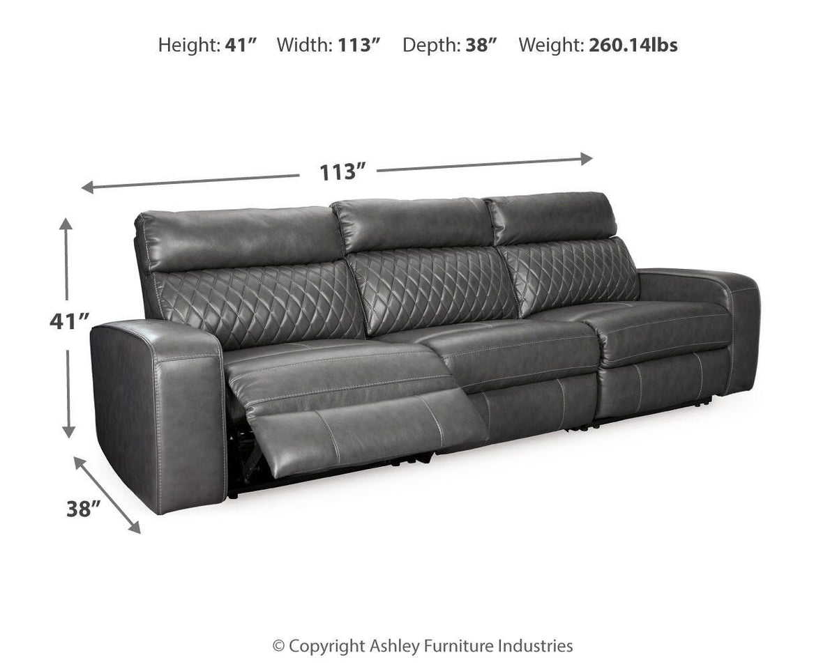 Samperstone 3-Piece Power Reclining Sectional Sofa - 55203S4