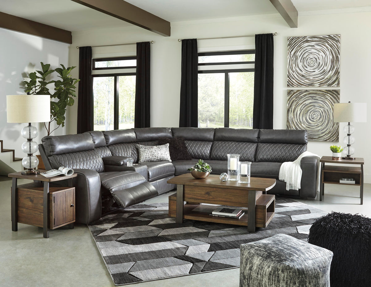Samperstone 6-Piece Power Reclining Sectional - 55203S2