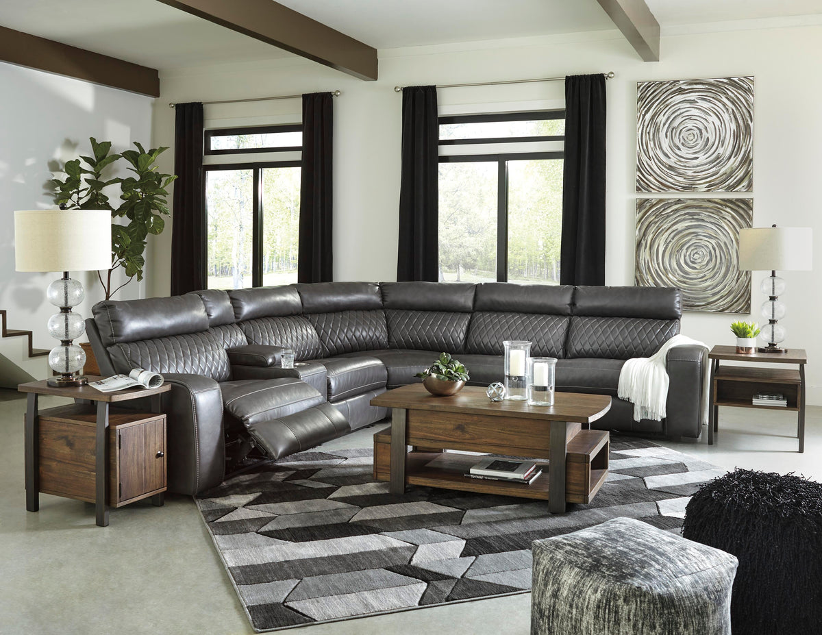 Samperstone 6-Piece Power Reclining Sectional - 55203S2