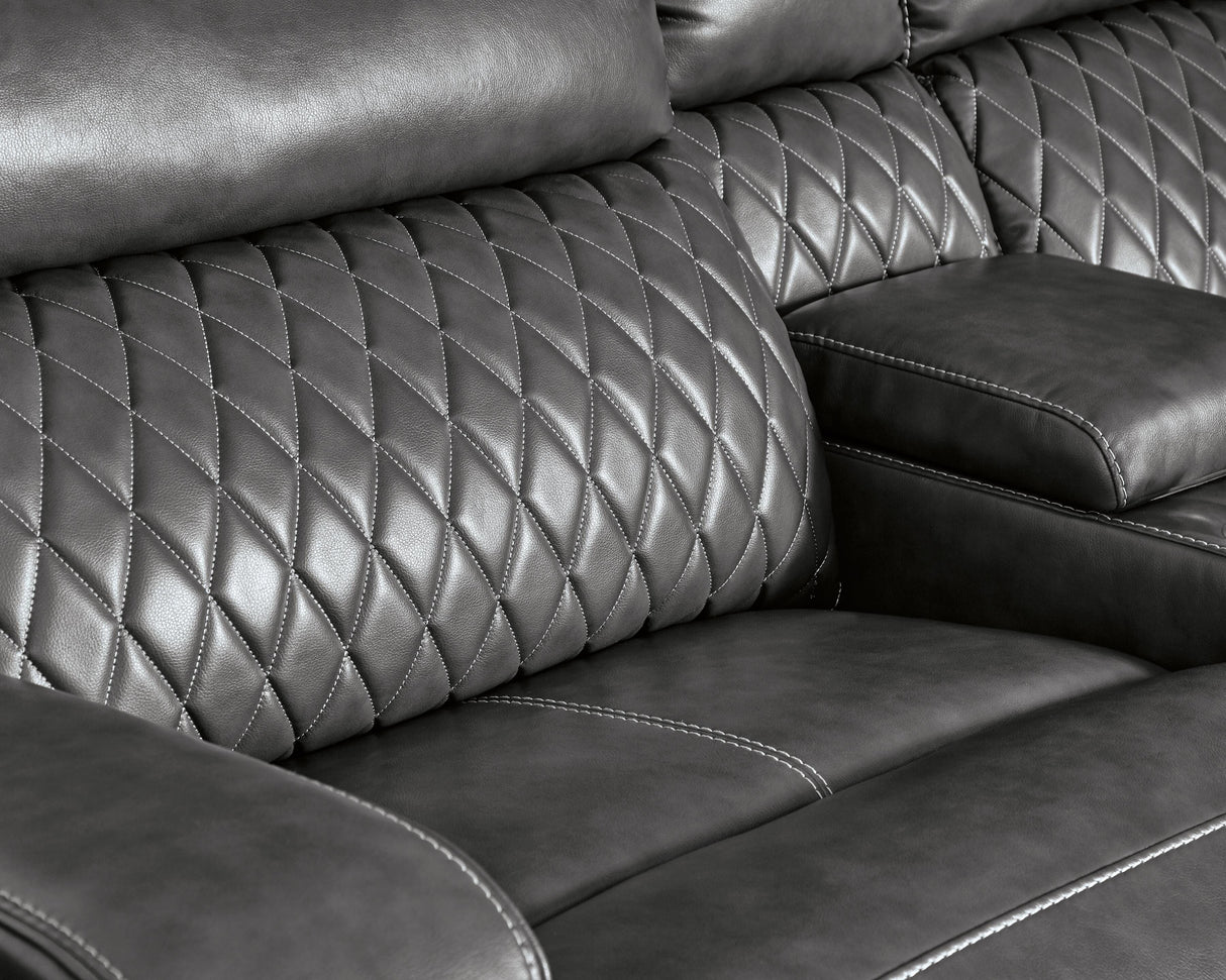 Samperstone 3-Piece Power Reclining Sectional Loveseat - 55203S3