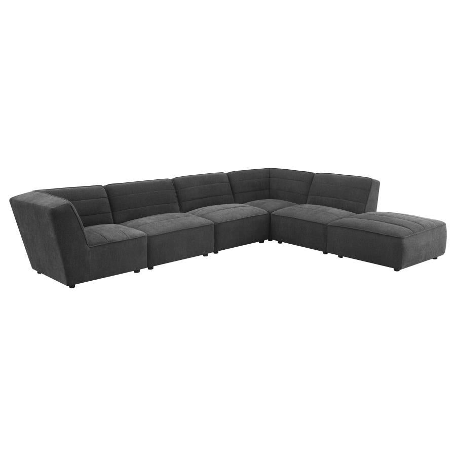 Sunny Upholstered Corner Chair Dark Charcoal - 552082