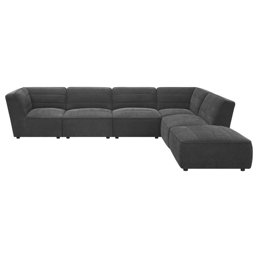 Sunny Upholstered Corner Chair Dark Charcoal - 552082