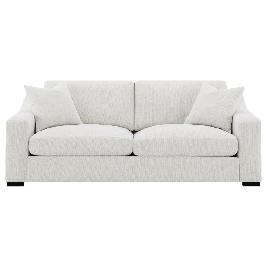 Ashlyn Fabric Upholstered Track Arm Sofa Sand - 552091
