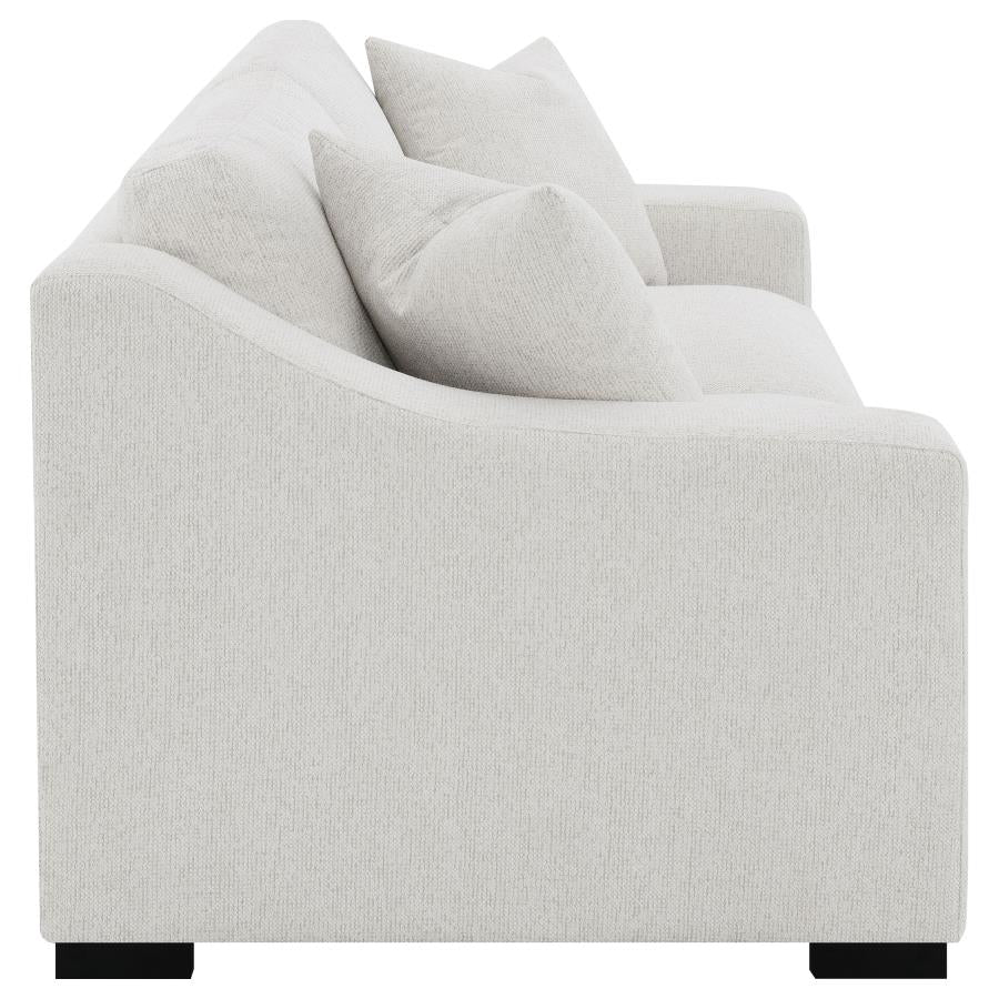 Ashlyn Fabric Upholstered Track Arm Sofa Sand - 552091