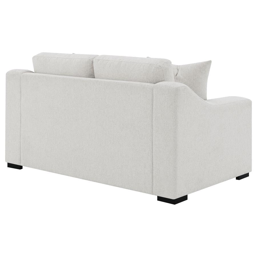 Ashlyn Fabric Upholstered Track Arm Loveseat Sand - 552092
