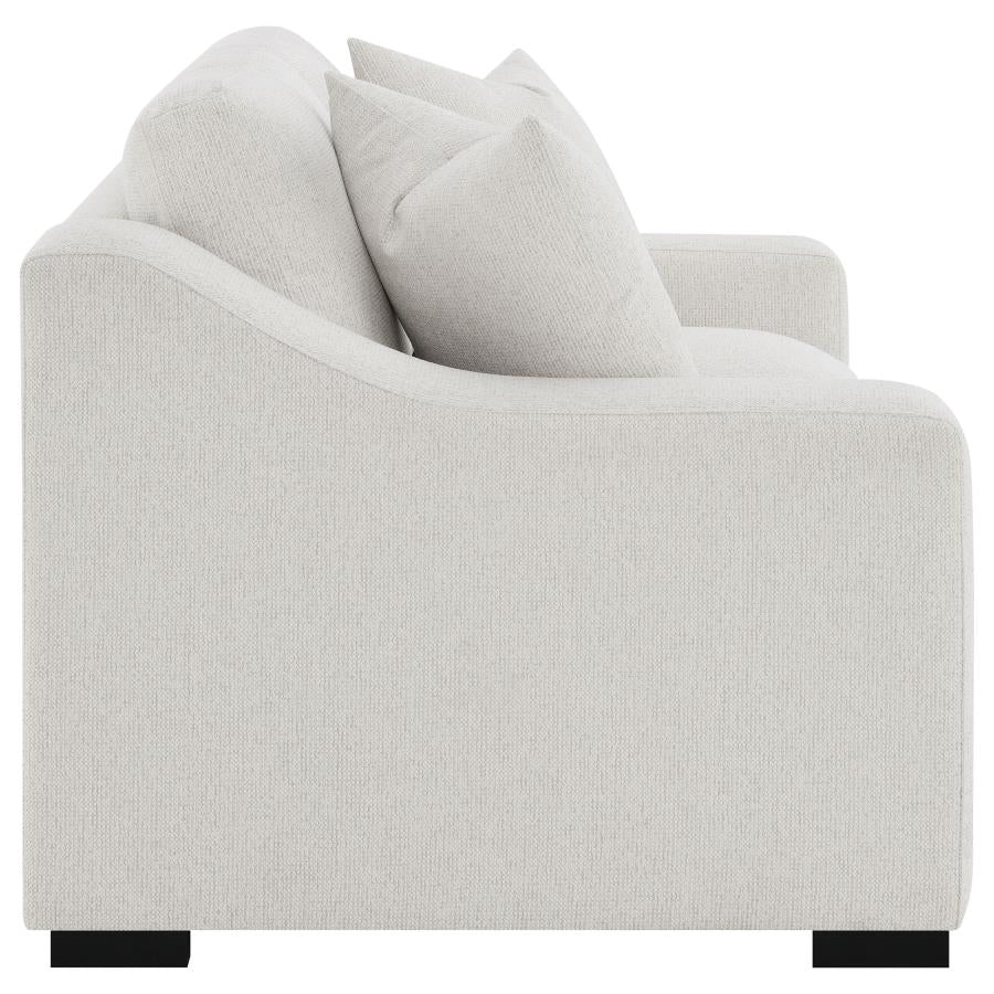 Ashlyn Fabric Upholstered Track Arm Loveseat Sand - 552092