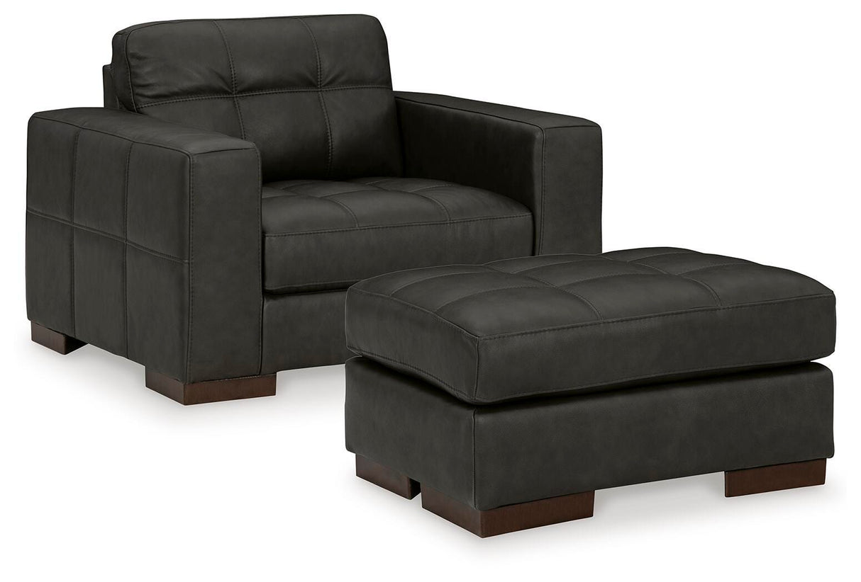 Luigi Oversized Chair and Ottoman - 56506U2