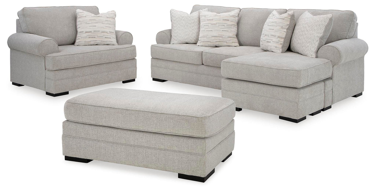 Eastonbridge Sofa Chaise, Oversized Chair, and Ottoman - 56603U1