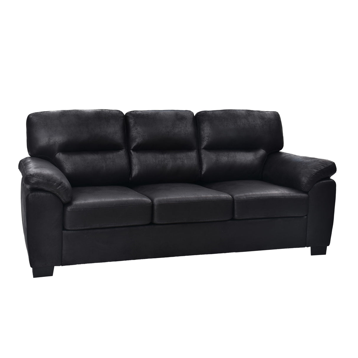 3 Seater Sofa With Padded Armrests And Triangular Leg