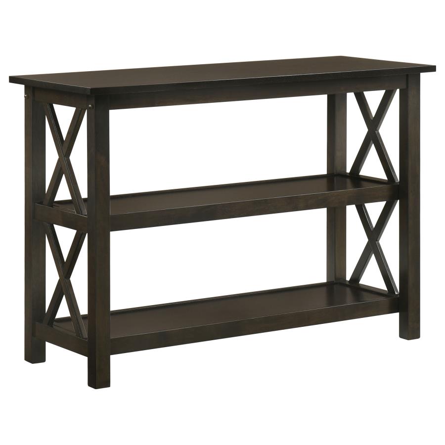Rachelle 2-shelf Wood Entryway Console Table Deep Merlot - 5910