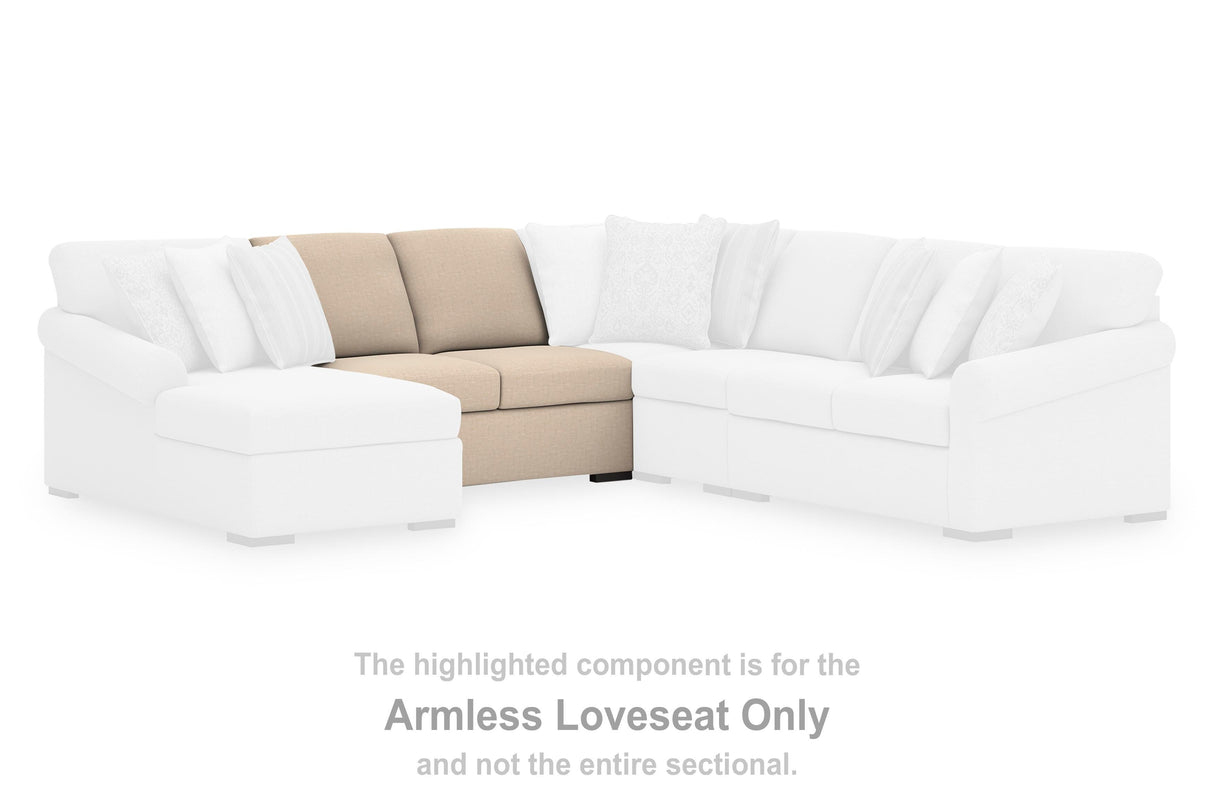 LadyMae Armless Loveseat - 5940434