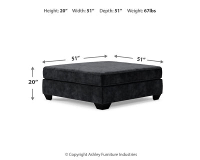 Lavernett Oversized Accent Ottoman - 5960308