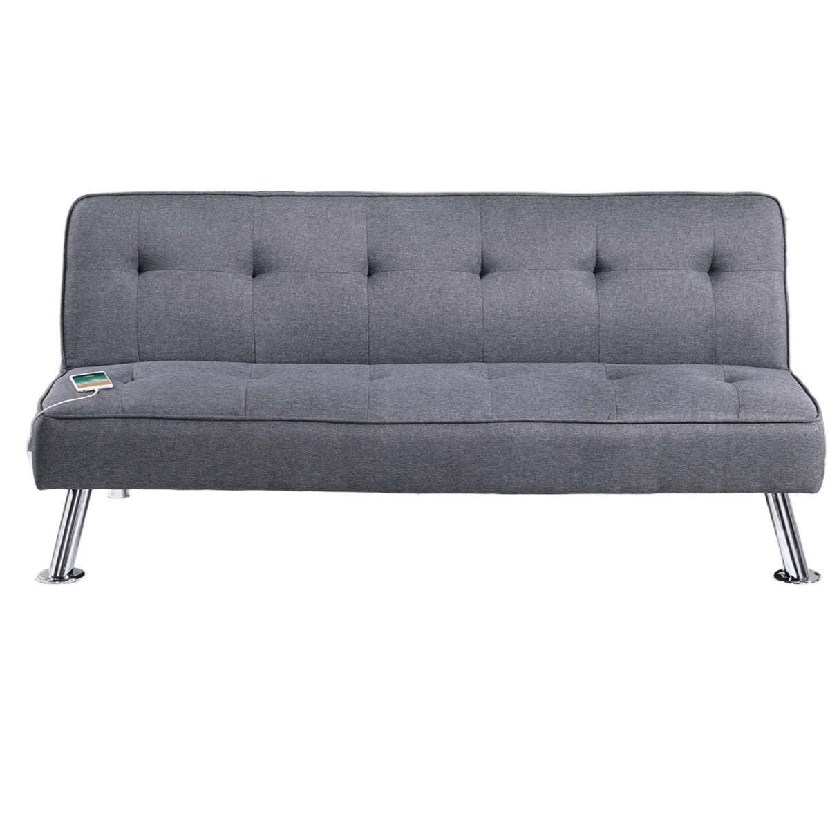 Tufted Sofa With USB Port For Living Room