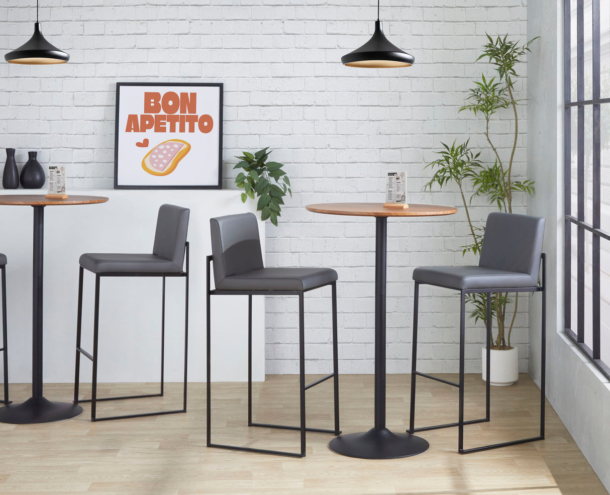 Fuji - Contemporary High Back Barstool Elegant Design