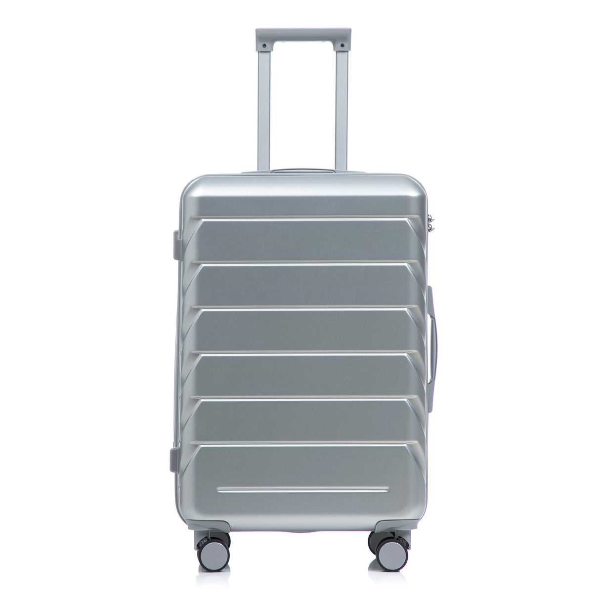 Hard Shell Luggage With Scratch Resistant Surface, 4 Wheels, Combination Lock & Side Hooks