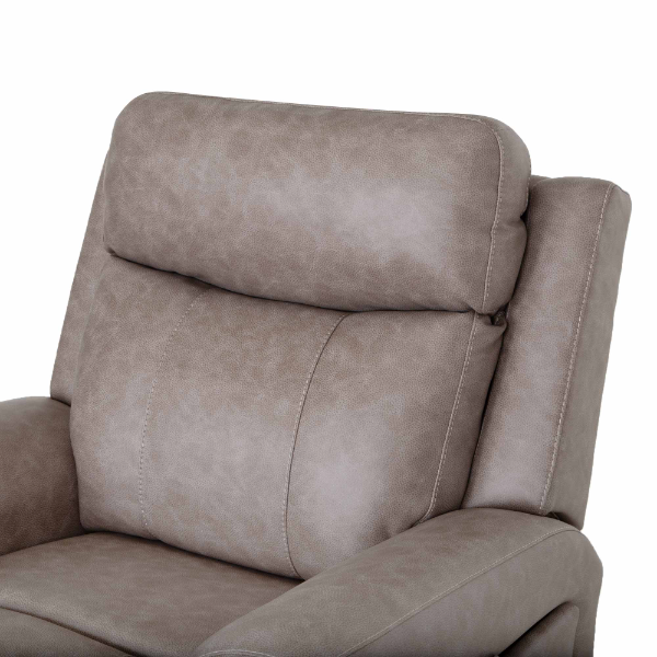 FRANK ARGENT GRAY FABRIC RECLINER - FRANK 4730 3429-22 ARGENT GRAY FABRIC RECLINER