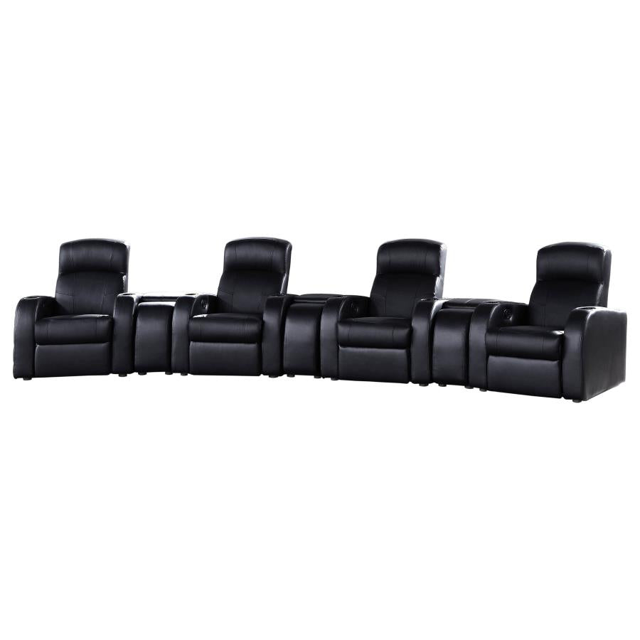 Cyrus 7-piece Upholstered Home Theater Seating - 600001-S4A