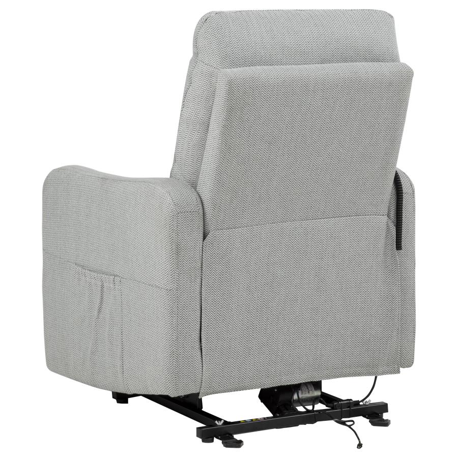 Dayes Upholstered Power Lift Recliner Chair Light Grey - 600130P