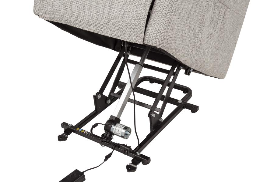 Dayes Upholstered Power Lift Recliner Chair Taupe - 600131P