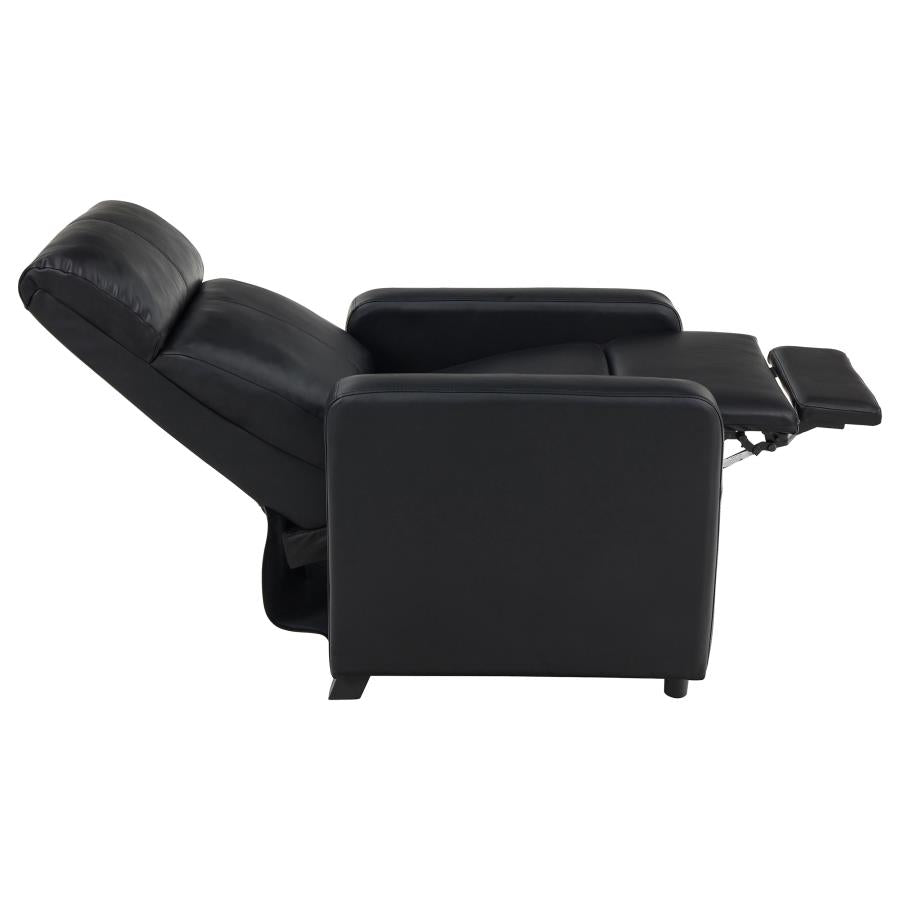 Toohey Upholstered Tufted Recliner Living Room Set Black - 600181-S4B