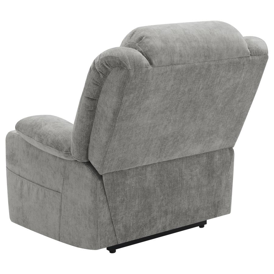 Houston Upholstered Power Lift Recliner Grey - 602284P