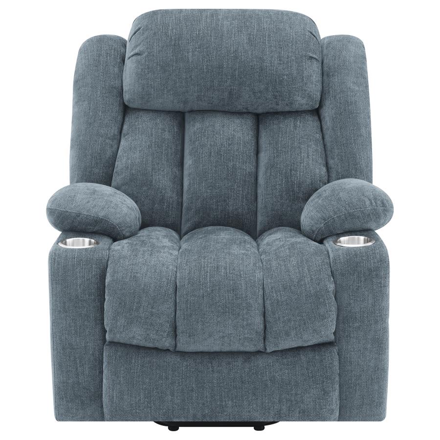 Houston Upholstered Power Lift Recliner Slate Blue - 602294P