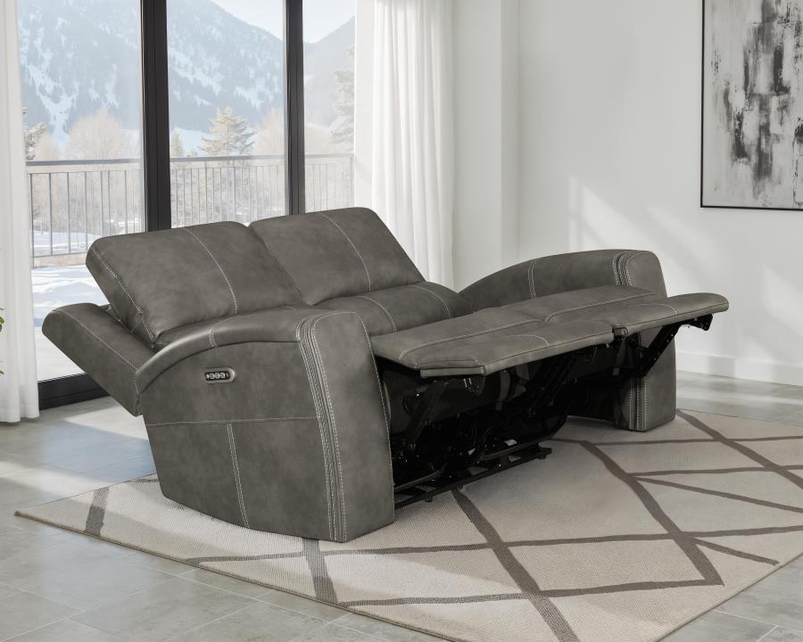 Brickston Triple Power Reclining Loveseat Charcoal - 603432PPP