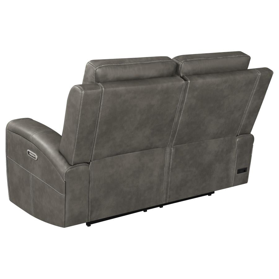 Brickston Triple Power Reclining Loveseat Charcoal - 603432PPP