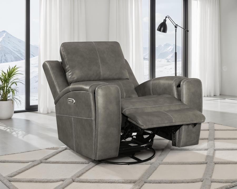Brickston Triple Power Swivel Glider Recliner Charcoal - 603433PPP