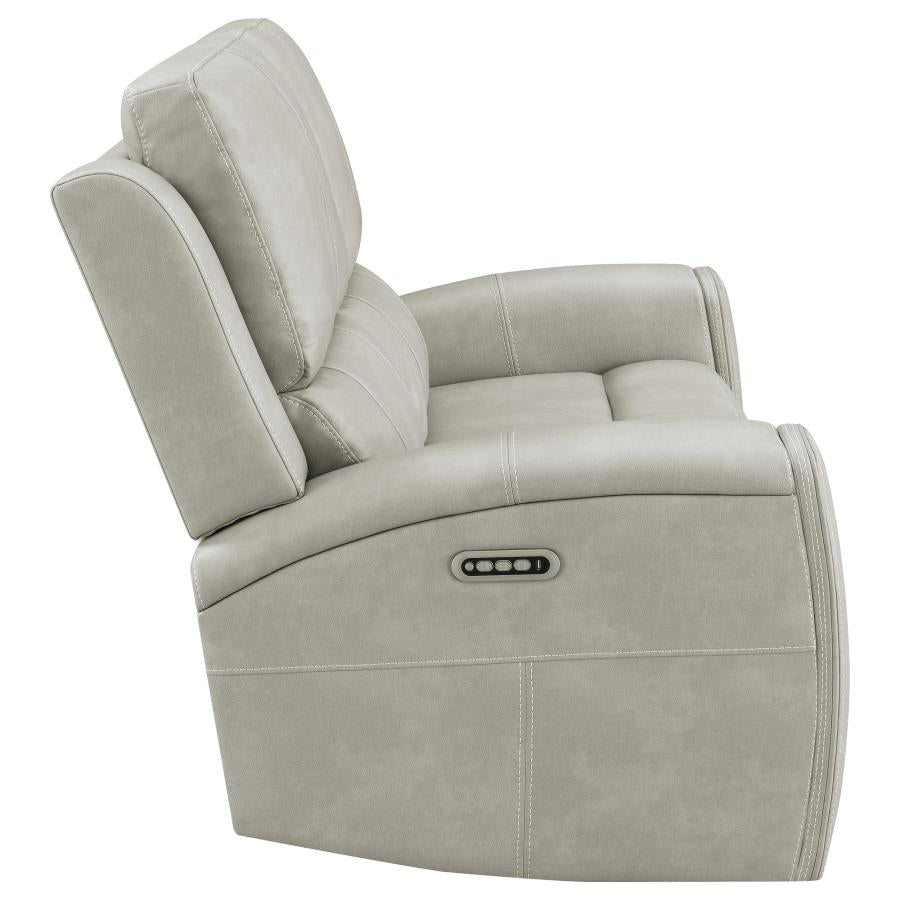 Brickston Triple Power Reclining Loveseat Grey - 603435PPP