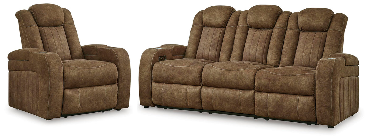 Wolfridge Power Reclining Sofa and Power Recliner - 60703U3
