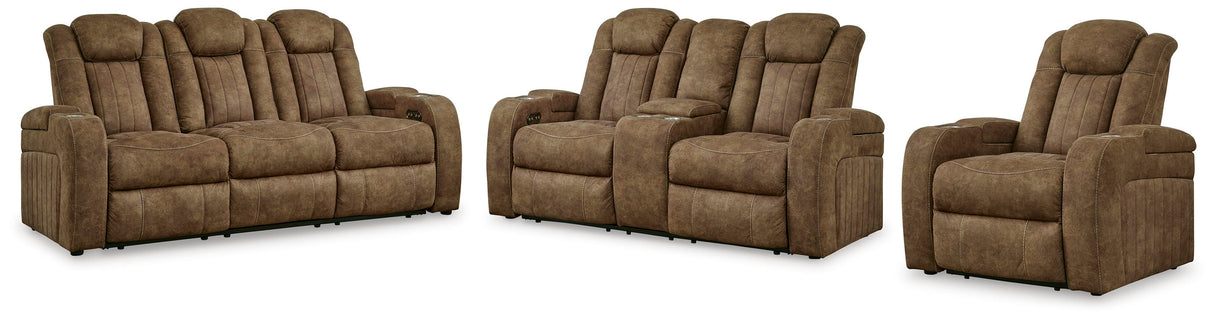 Wolfridge Power Reclining Sofa, Loveseat and Recliner - 60703U2