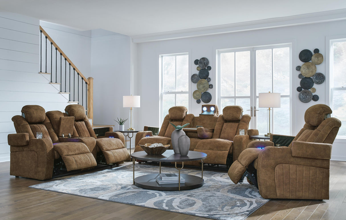 Wolfridge Power Reclining Sofa, Loveseat and Recliner - 60703U2