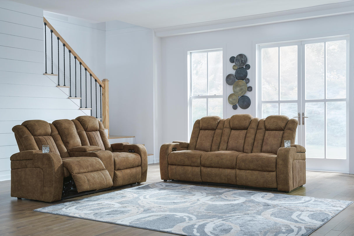 Wolfridge Power Reclining Sofa and Loveseat - 60703U1