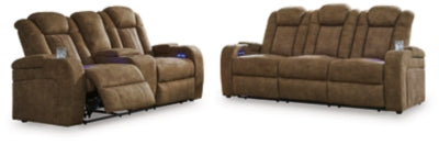 Wolfridge Power Reclining Sofa and Loveseat - 60703U1