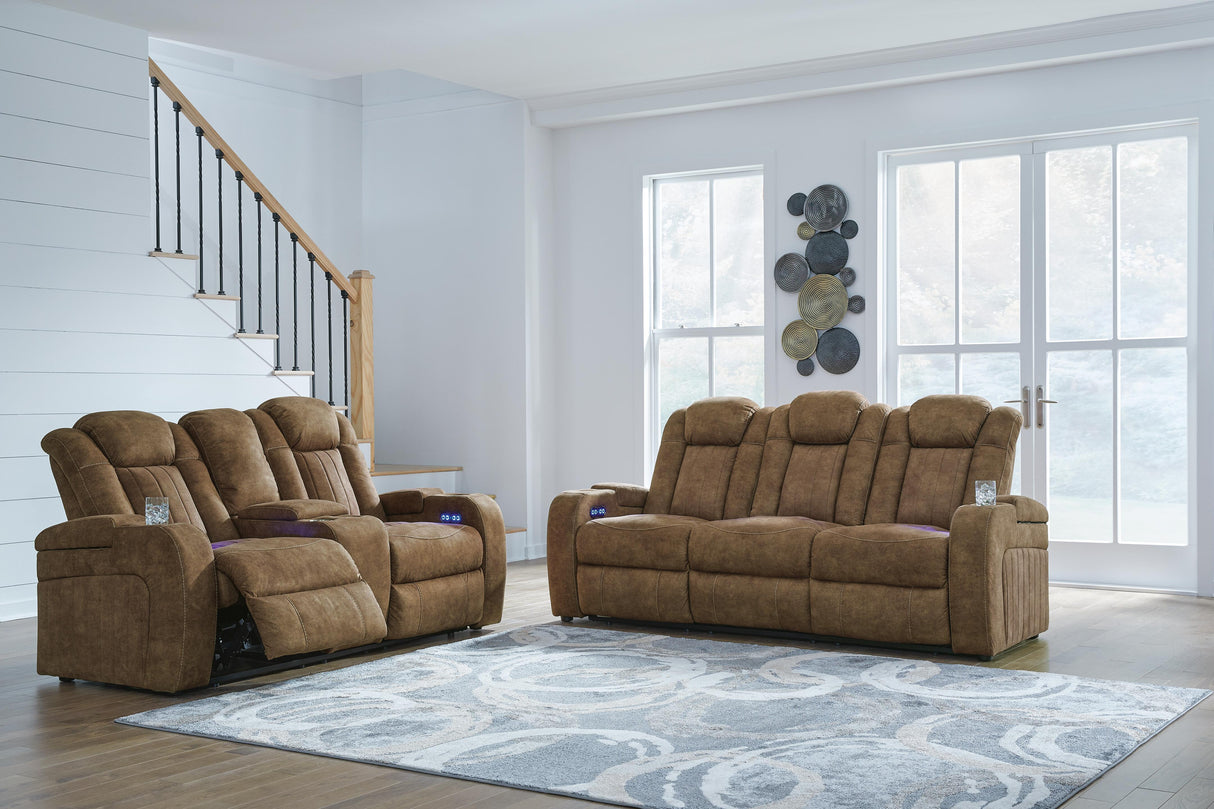 Wolfridge Power Reclining Sofa and Loveseat - 60703U1