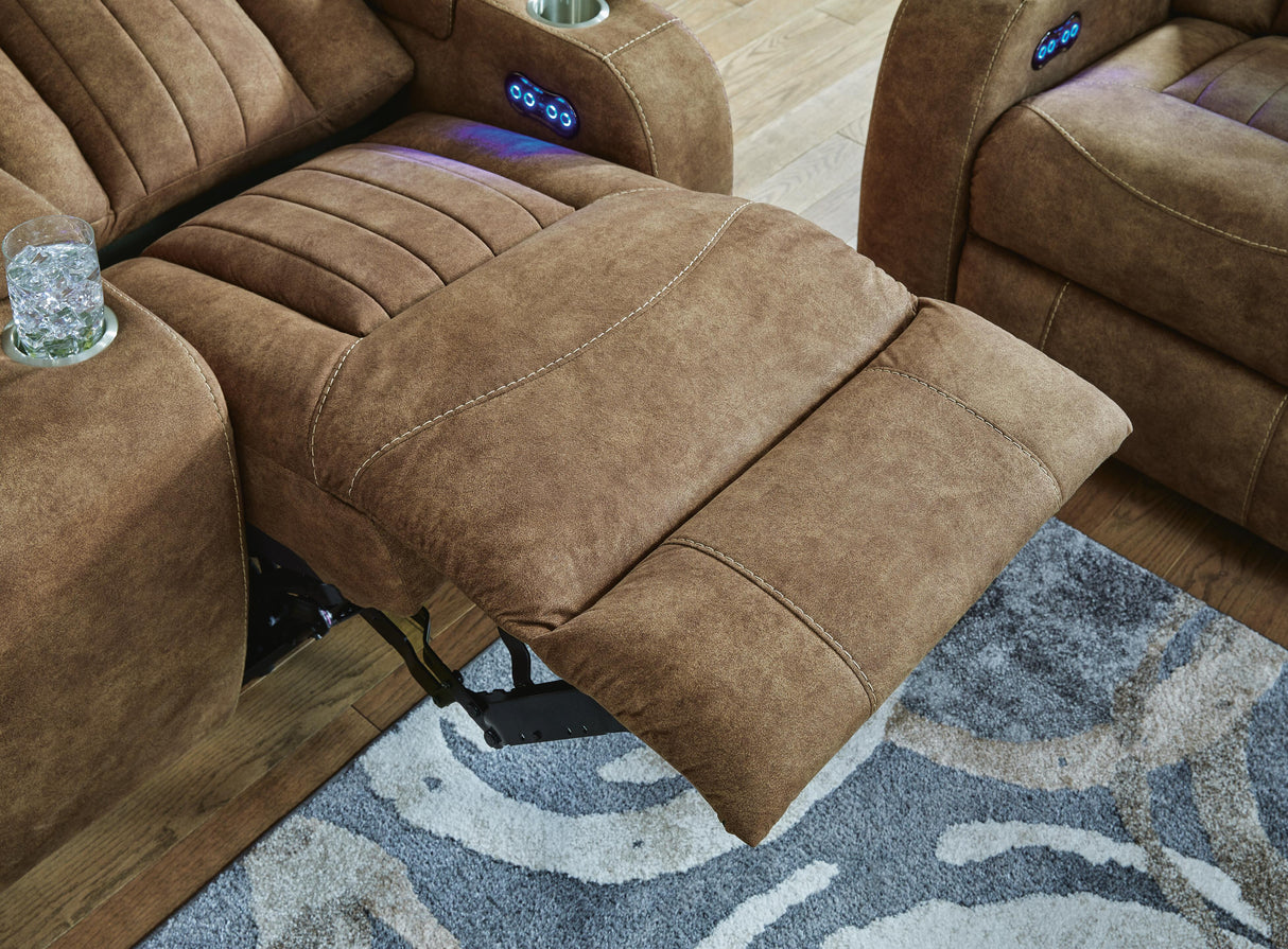 Wolfridge Power Reclining Sofa and Loveseat - 60703U1